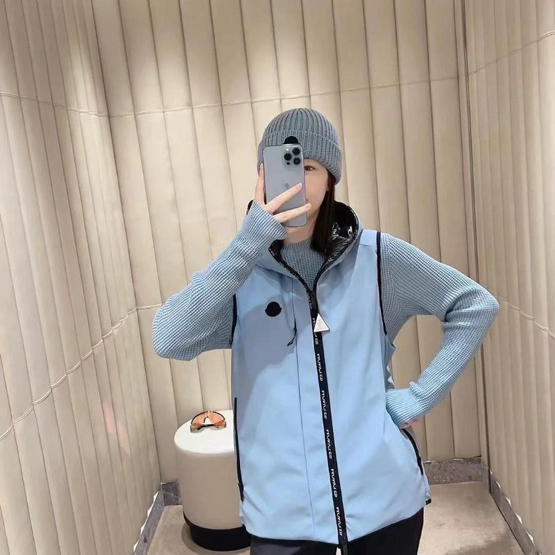 💎Han's house精品服飾💎moncler Allier 羽絨 連帽 背心  黑牌  原價40600-2