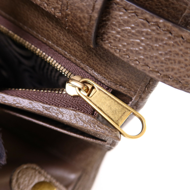 BALENCIAGA 塗層帆布Gucci x Balenciaga The Hacker Mini Bag金扣肩背袋-11