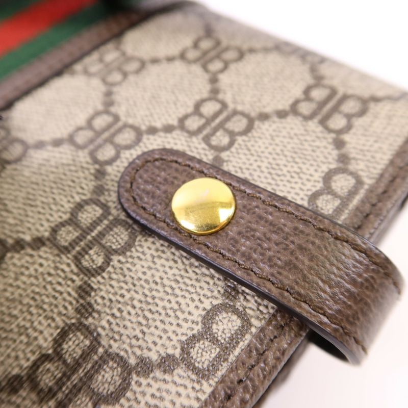 BALENCIAGA 塗層帆布Gucci x Balenciaga The Hacker Mini Bag金扣肩背袋-12