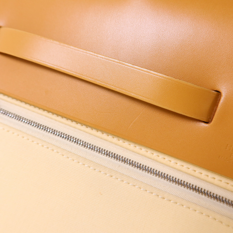 HERMES 帆布Herbag MM銀扣手挽肩背兩用袋-16