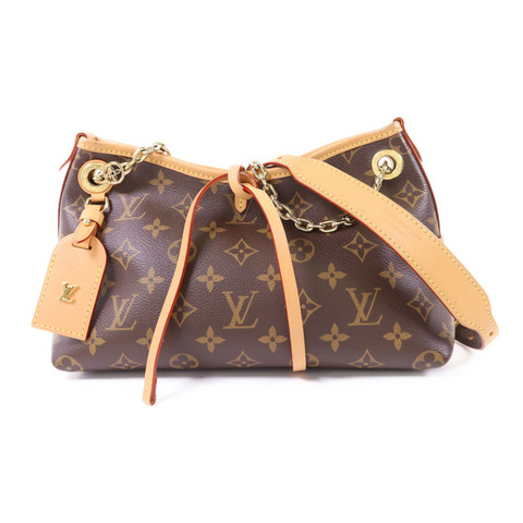 LOUIS VUITTON Monogram CarryAll BB金扣鏈帶肩背袋