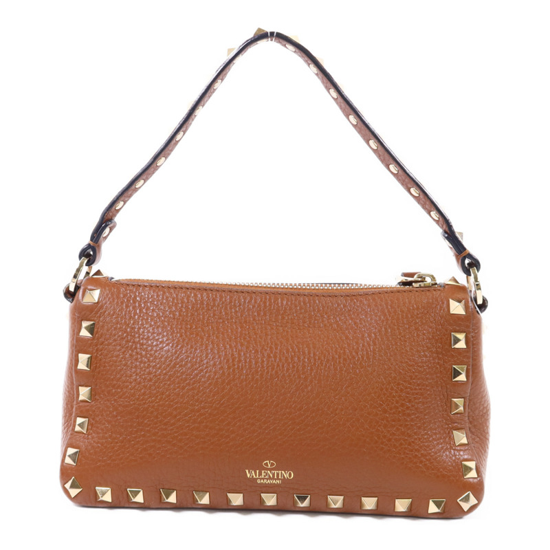 Valentino 牛皮皮革Rockstud 2 Way Shoulder Bag金扣手挽肩背兩用袋-1