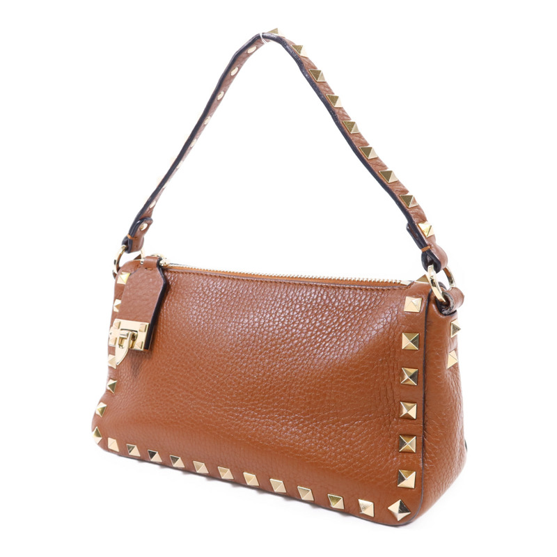 Valentino 牛皮皮革Rockstud 2 Way Shoulder Bag金扣手挽肩背兩用袋-2