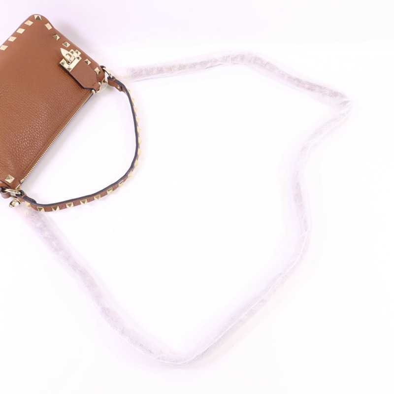 Valentino 牛皮皮革Rockstud 2 Way Shoulder Bag金扣手挽肩背兩用袋-4