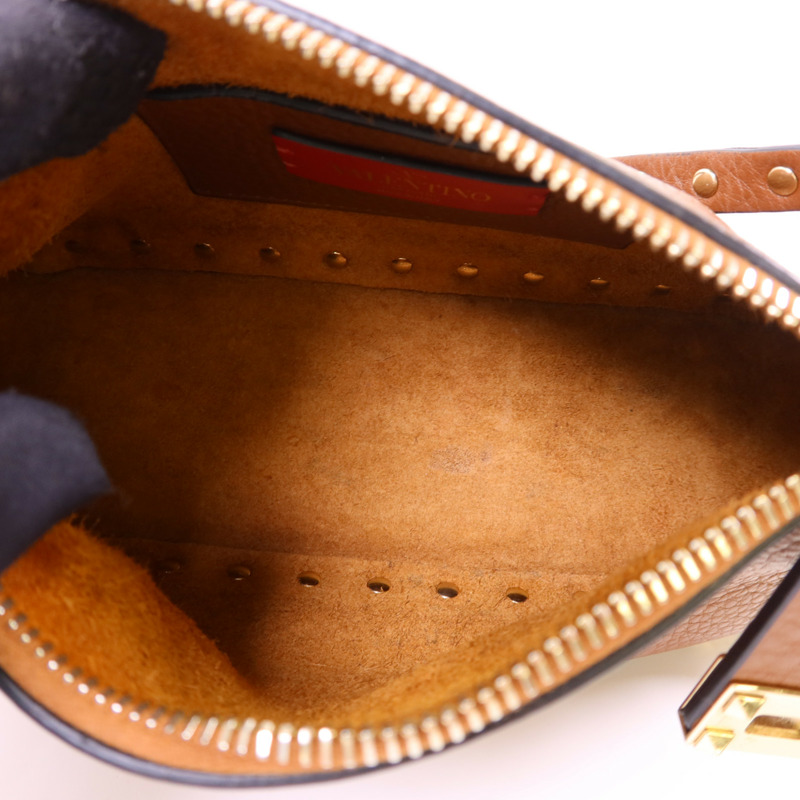 Valentino 牛皮皮革Rockstud 2 Way Shoulder Bag金扣手挽肩背兩用袋-5