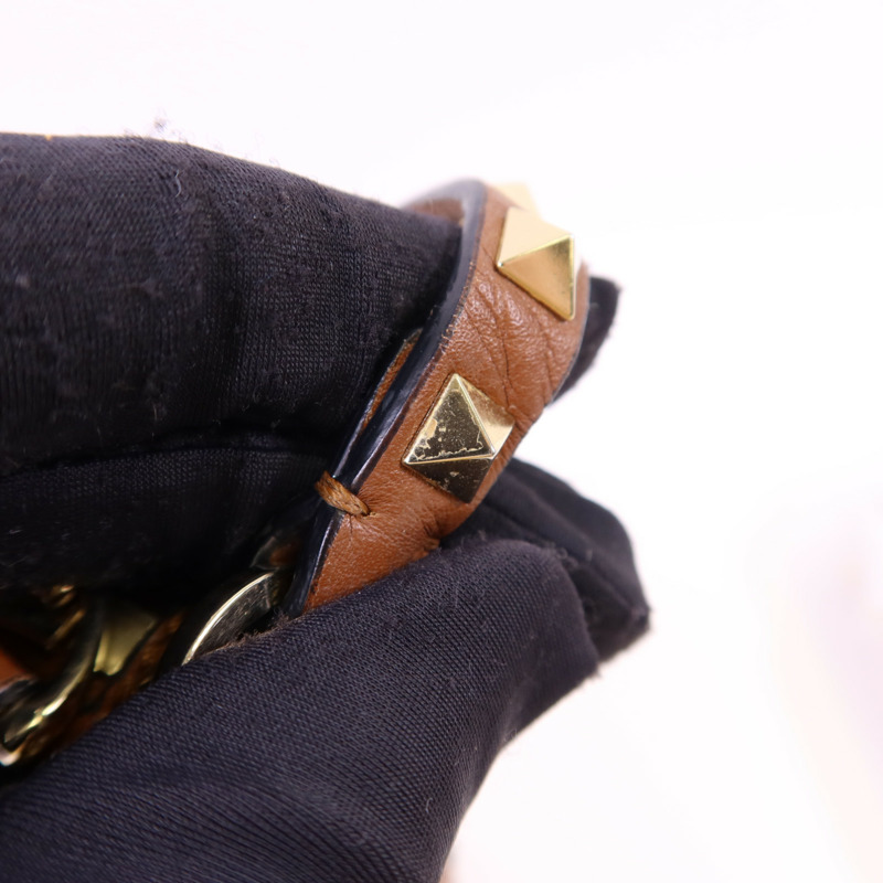 Valentino 牛皮皮革Rockstud 2 Way Shoulder Bag金扣手挽肩背兩用袋-10