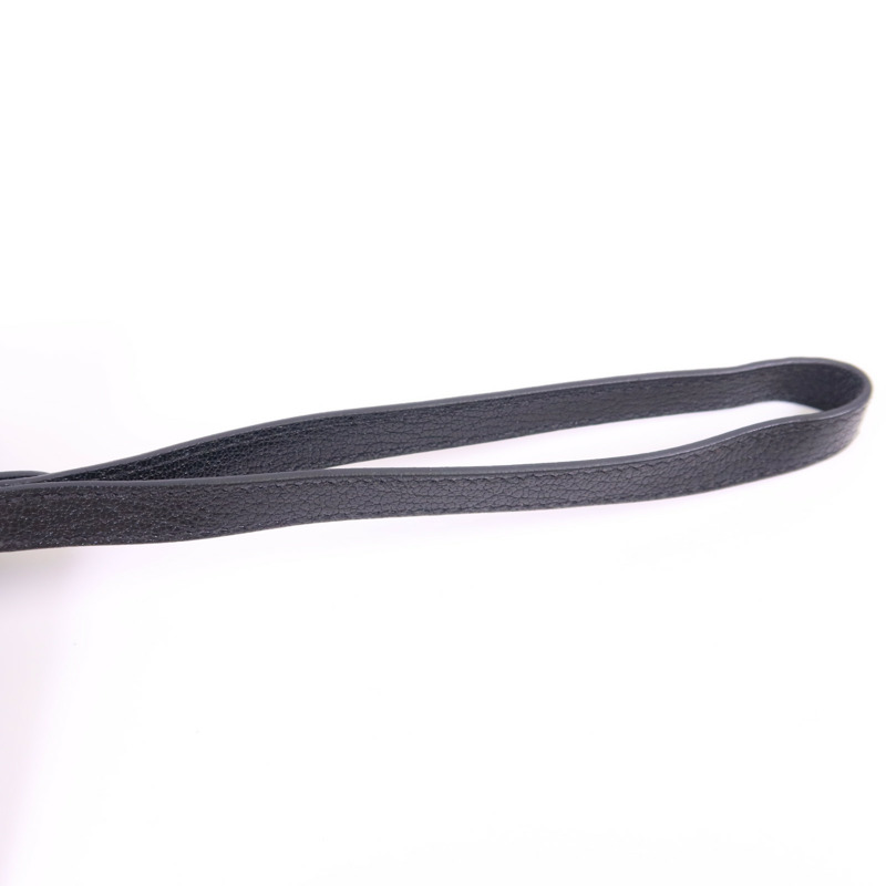 HERMES Chevre皮革Kelly Pocket Long Bifold Wallet銀扣長錢包Noir-11