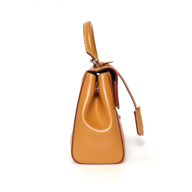 LOUIS VUITTON ClunyMini20寬肩帶焦糖色EPI水波紋牛皮銀扣晶片肩背包-3