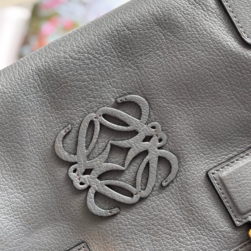 收藏品 ::LOEWE:: Amazona 28 灰藍色 手提包 醫生包-3