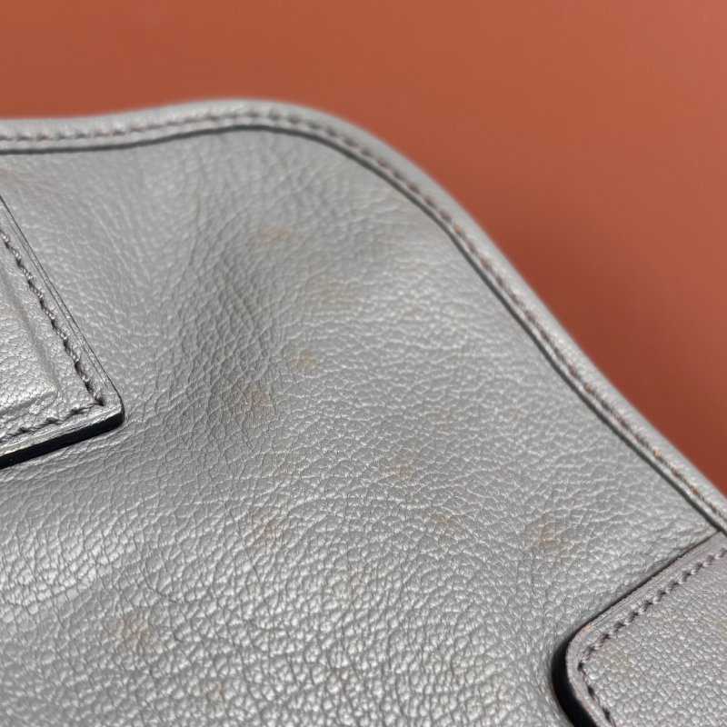 收藏品 ::LOEWE:: Amazona 28 灰藍色 手提包 醫生包-8