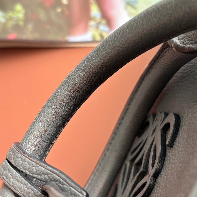 收藏品 ::LOEWE:: Amazona 28 灰藍色 手提包 醫生包-13