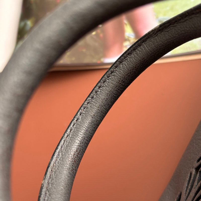 收藏品 ::LOEWE:: Amazona 28 灰藍色 手提包 醫生包-14