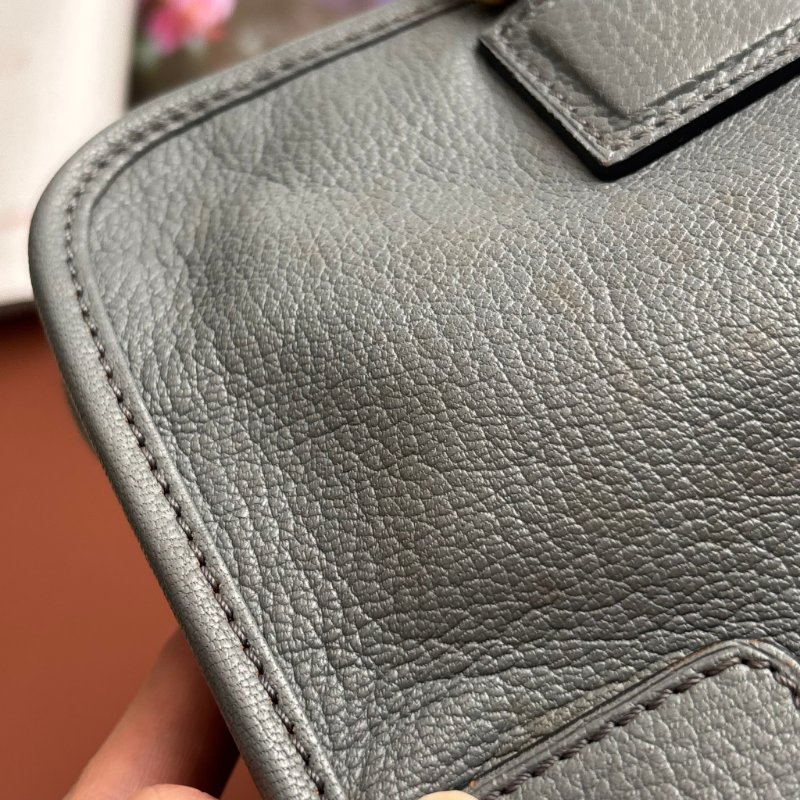 收藏品 ::LOEWE:: Amazona 28 灰藍色 手提包 醫生包-18