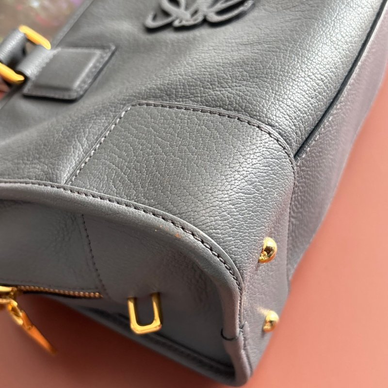 收藏品 ::LOEWE:: Amazona 28 灰藍色 手提包 醫生包-24