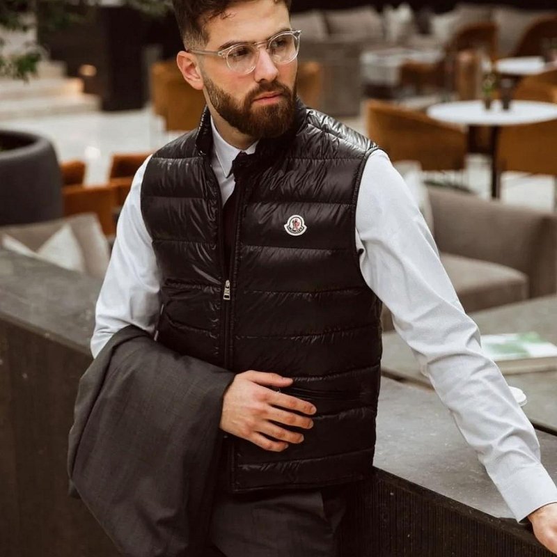 💎Han's house精品服飾💎MONCLER Gui 羽絨 背心 黑 原價34000-3