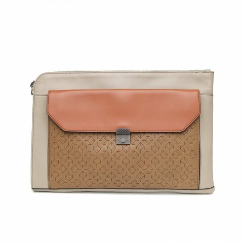 BOTTEGA VENETA 拼色牛皮手拿包肩背包