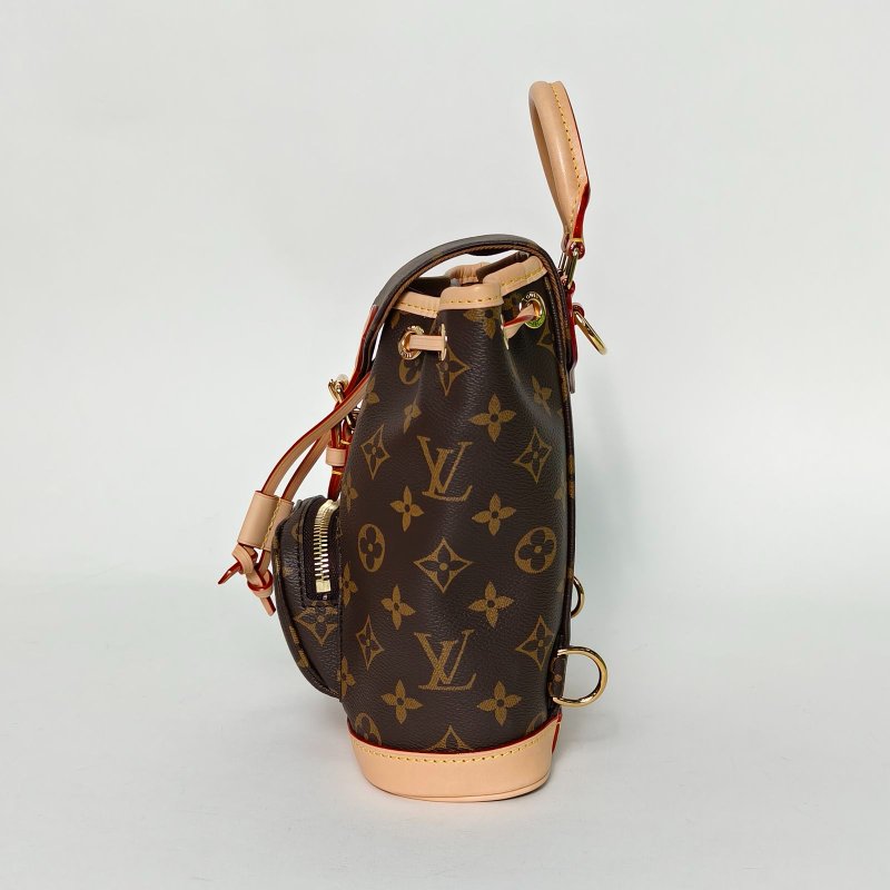 LOUIS VUITTON MontsourisPM雙肩包mini24老花PVC晶片肩背包-1