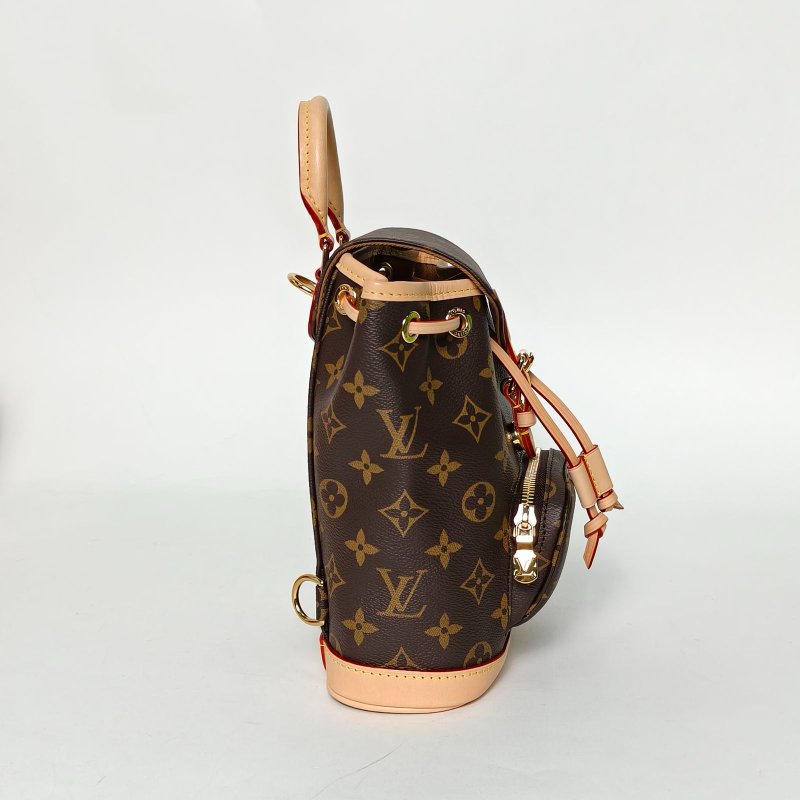 LOUIS VUITTON MontsourisPM雙肩包mini24老花PVC晶片肩背包-3