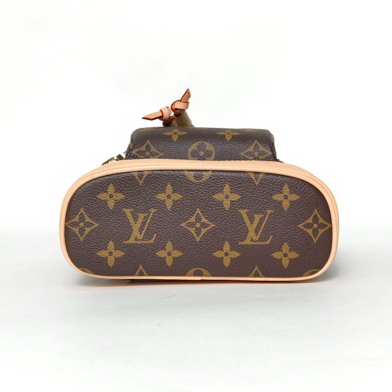 LOUIS VUITTON MontsourisPM雙肩包mini24老花PVC晶片肩背包-4