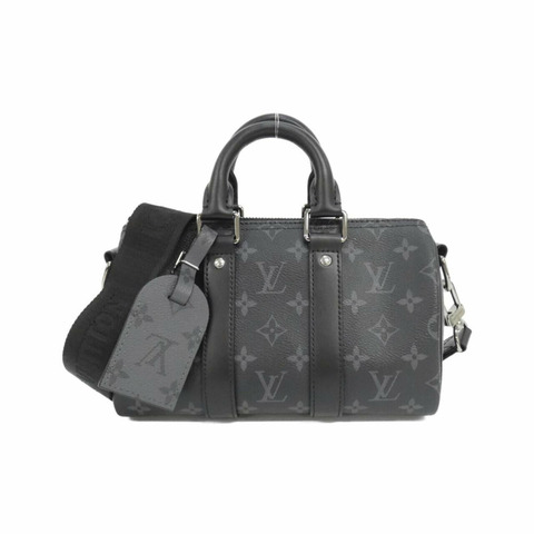 路易威登 Monogram Eclipse Reverse Keepall Bandouliere 25cm M46271 波士頓包