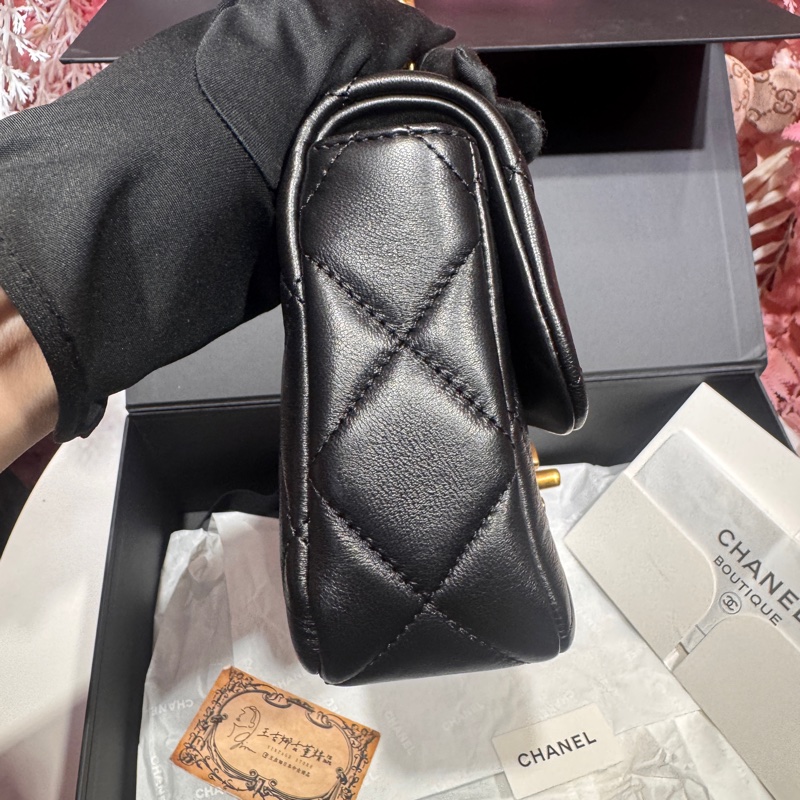 Chanel 琺瑯調節釦方胖子/王吉娜古董精品-3