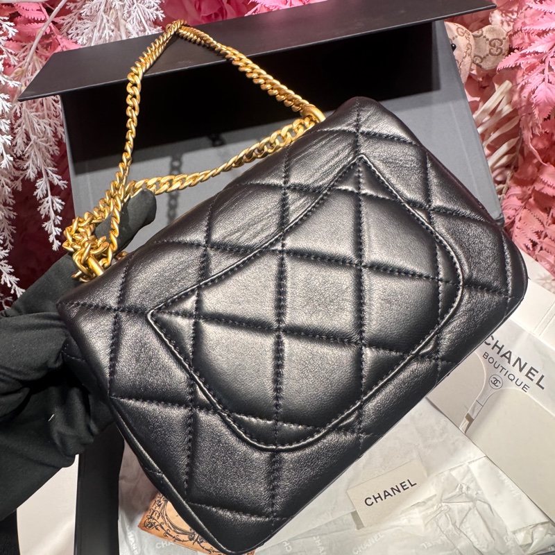 Chanel 琺瑯調節釦方胖子/王吉娜古董精品-6