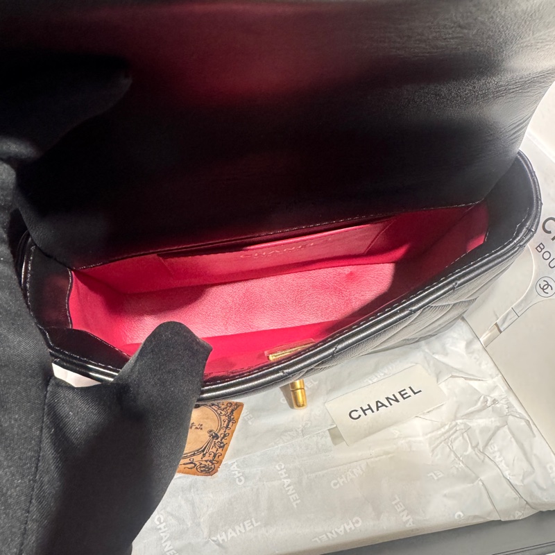 Chanel 琺瑯調節釦方胖子/王吉娜古董精品-9