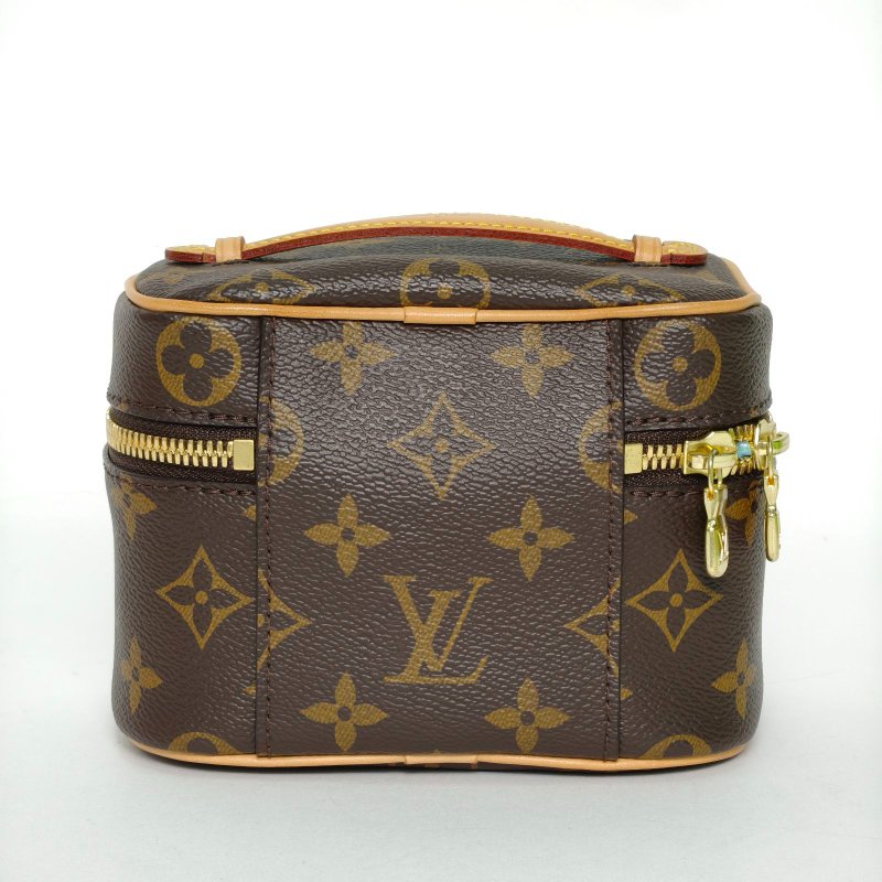 LOUIS VUITTON Nice化妝包Nano14老花PVC晶片肩背包-2