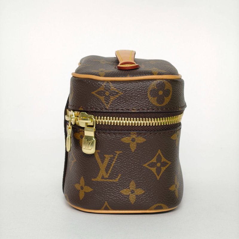 LOUIS VUITTON Nice化妝包Nano14老花PVC晶片肩背包-3