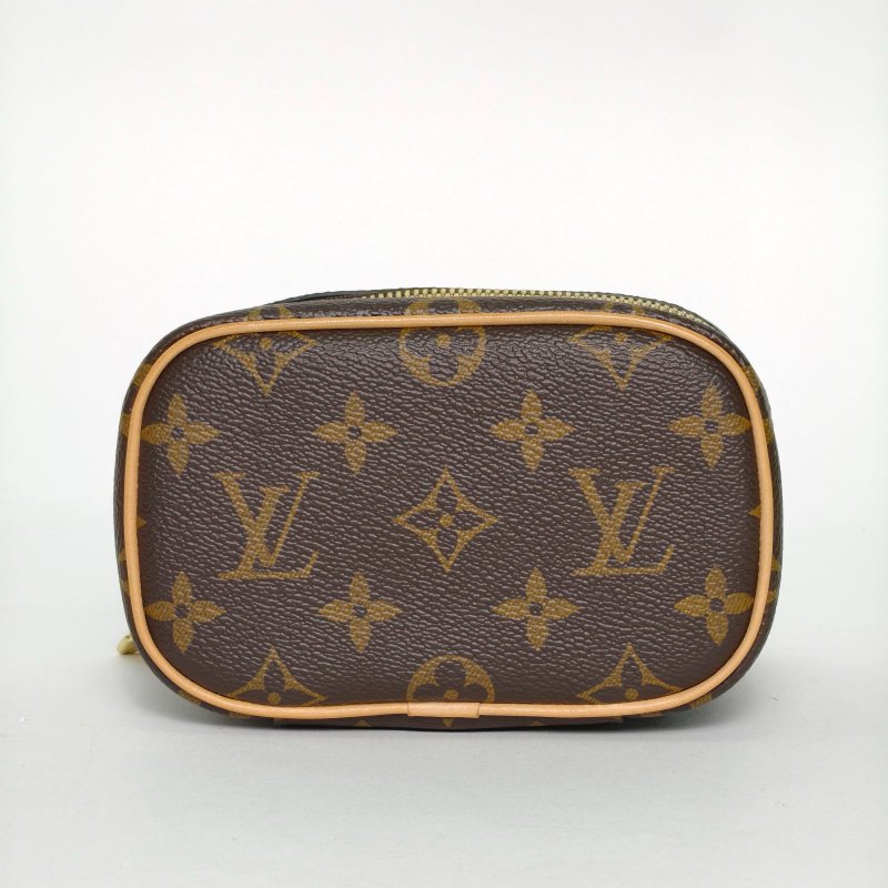 LOUIS VUITTON Nice化妝包Nano14老花PVC晶片肩背包-4