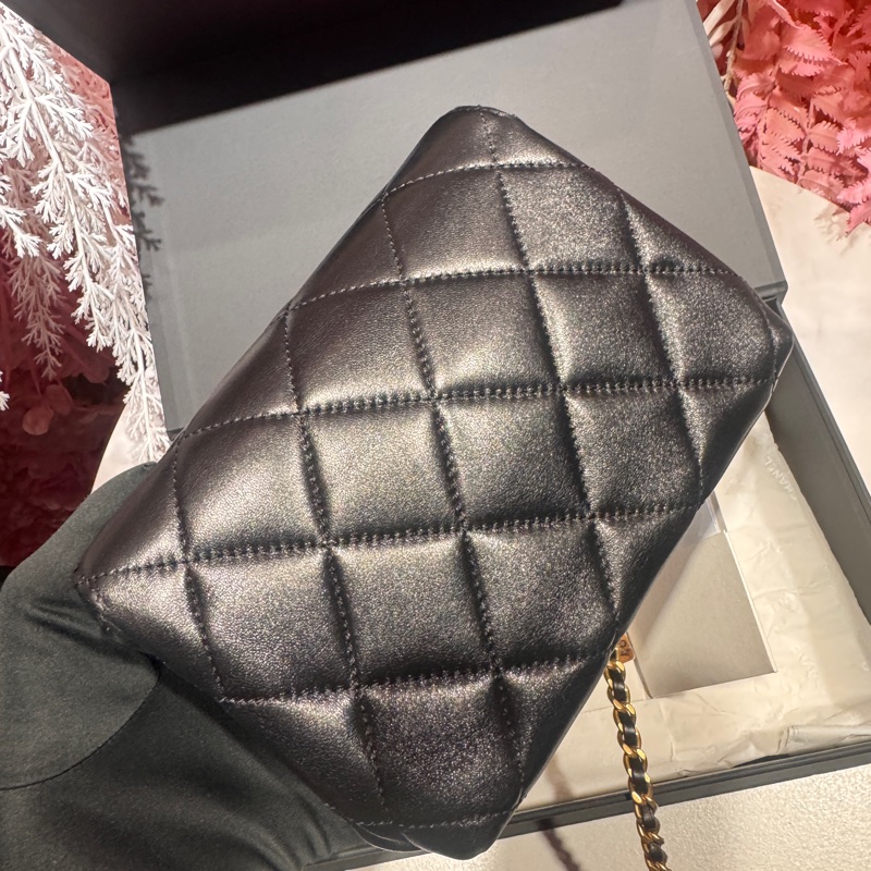 Chanel 黑金方胖子/珍珠水鑽秀款/王吉娜古董精品-4