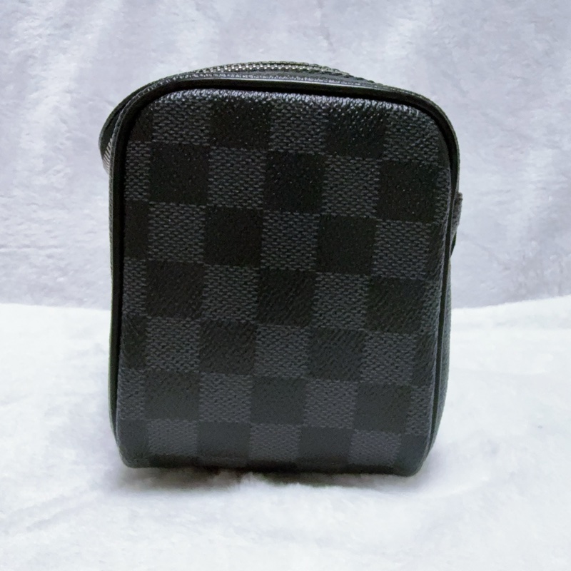 🎄聖誕大特價～12/25全網最低價🎄LV棋盤格手拿包 外出包 洗漱包 盥洗包 旅行包 化妝包 男生包包 銀釦手拿包-2