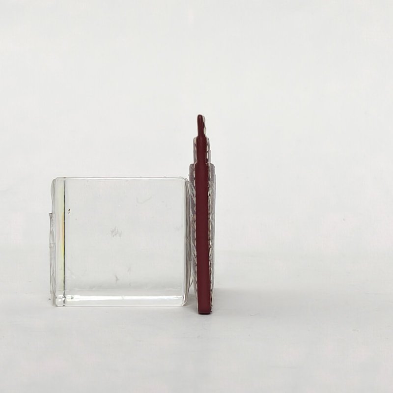 GOYARD 酒紅色PVC卡包肩背包-3