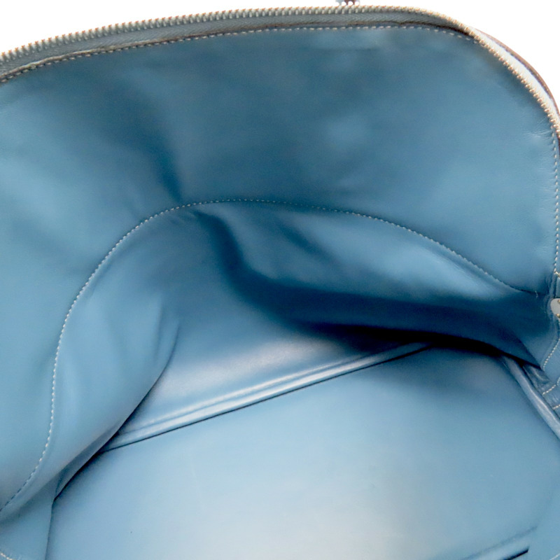 牛仔藍 Taurillon牛革 Bolide 35 柏莉包 两用包 □L刻 銀扣【HERMES 愛馬仕】-5