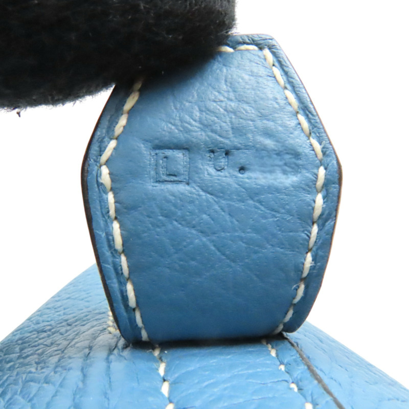 牛仔藍 Taurillon牛革 Bolide 35 柏莉包 两用包 □L刻 銀扣【HERMES 愛馬仕】-7