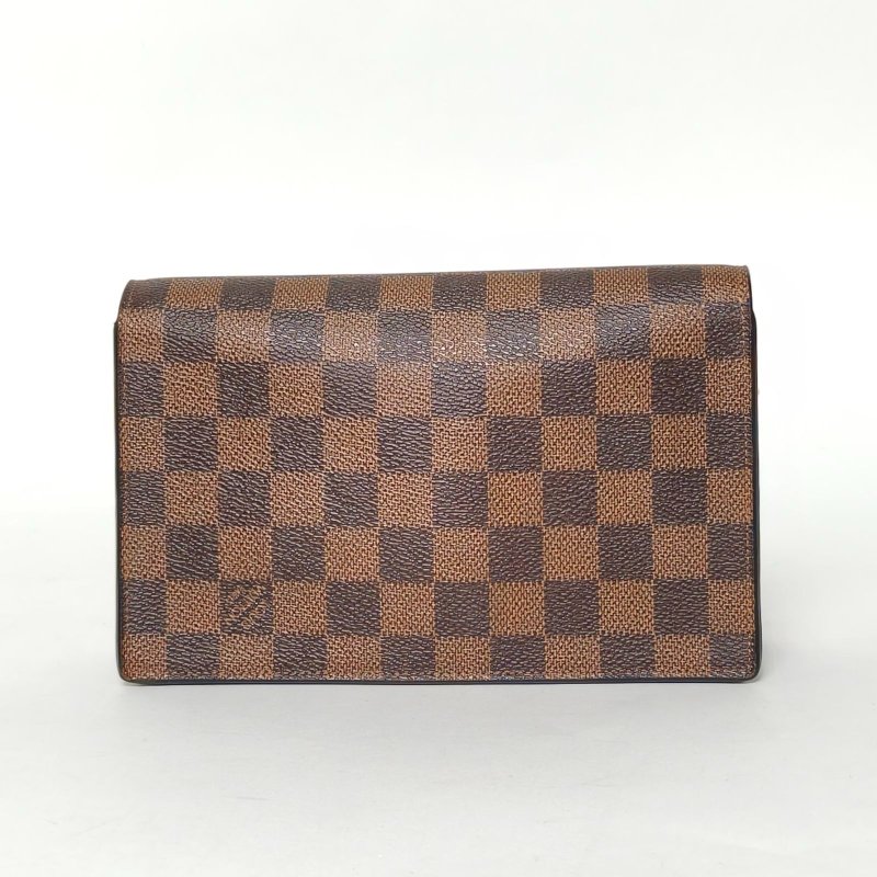 LOUIS VUITTON VAVIN鏈條包WOC19棕色棋盤格PVC2020肩背包-2