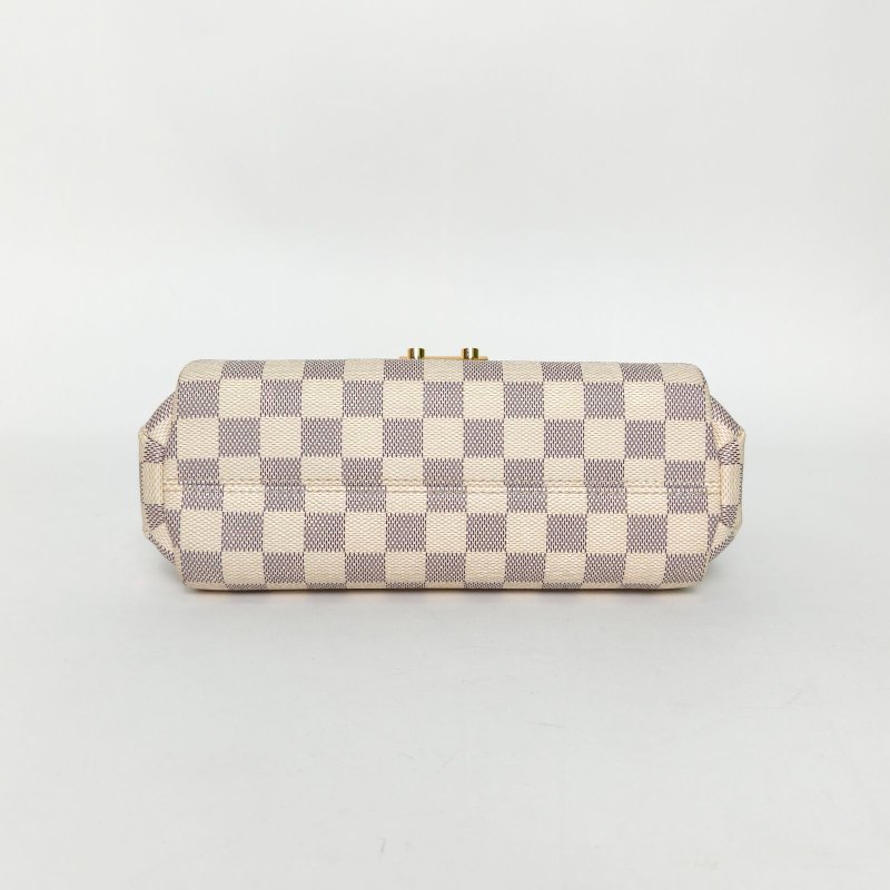 LOUIS VUITTON Croisette手柄郵差包白棋格PVC金扣2019肩背包-4