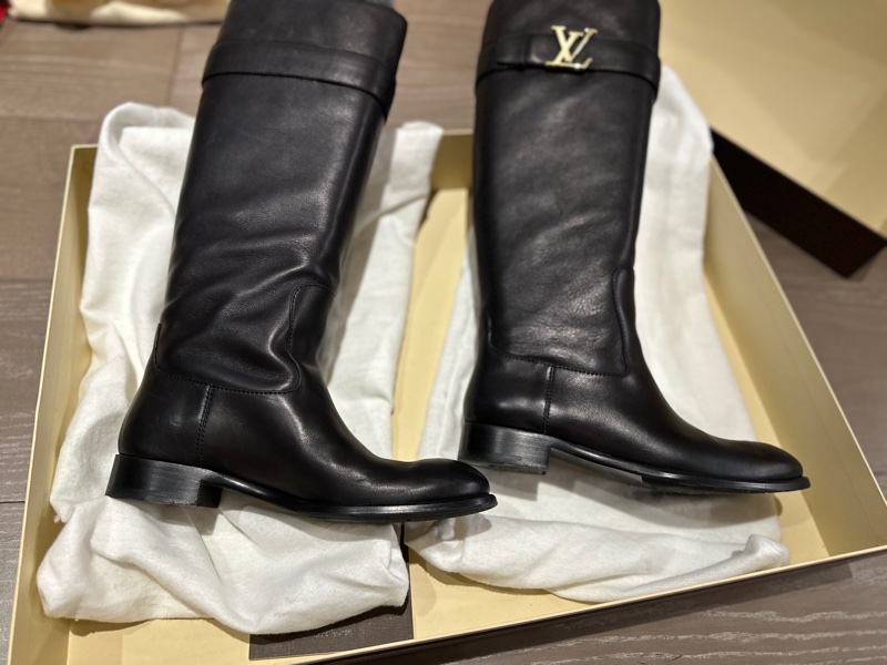 LV logo 長筒靴-3