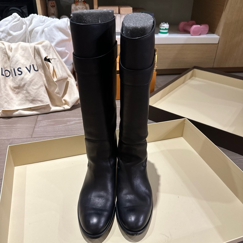 LV logo 長筒靴-9