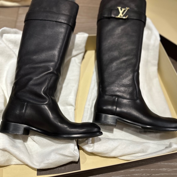 LV logo 長筒靴-11