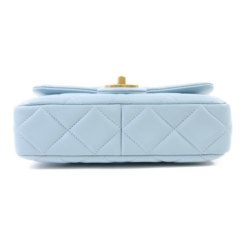 CHANEL 羊皮皮革Chain Shoulder Bag金扣鏈帶肩背袋-3