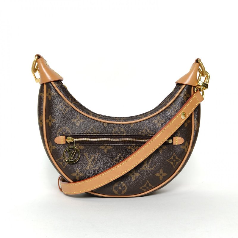 LOUIS VUITTON Loop豌豆包老花PVC金扣晶片肩背包-0