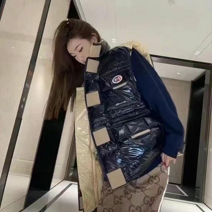 💎Han's house精品服飾💎GUCCI 羽絨 外套 背心 雙面穿原價 90000-7