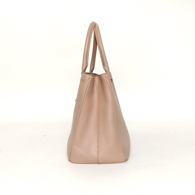 PRADA Galleria殺手包大號淡粉色牛皮肩背包-1