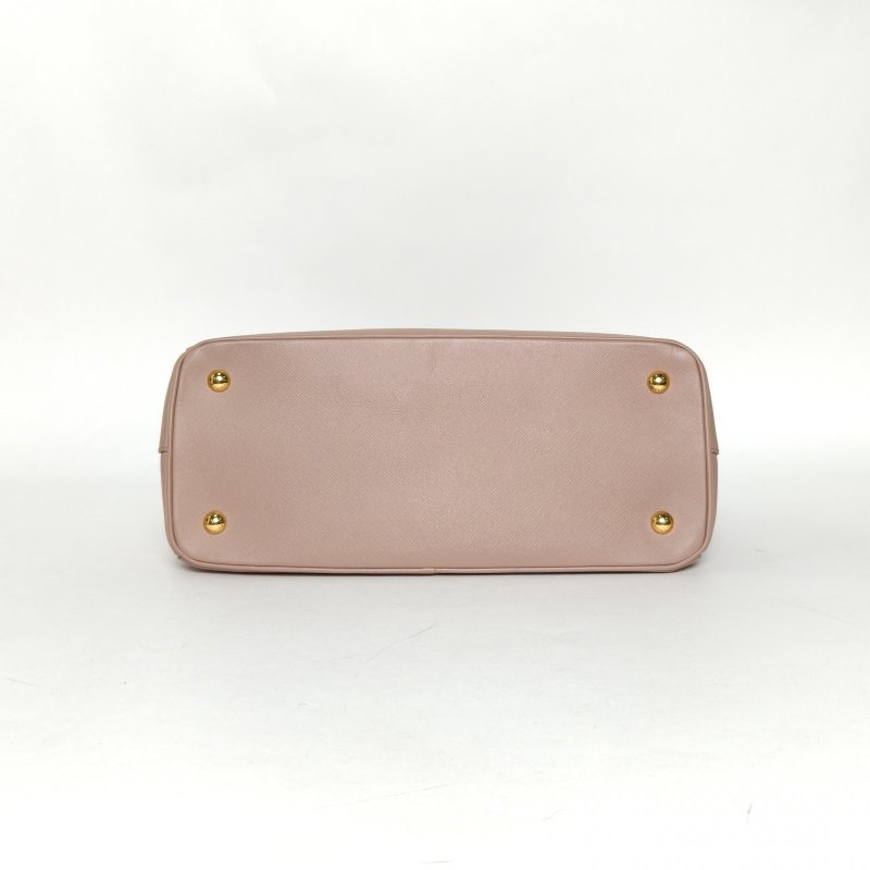 PRADA Galleria殺手包大號淡粉色牛皮肩背包-4