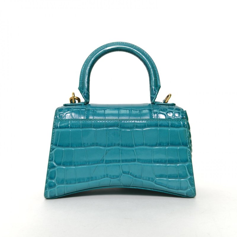 BALENCIAGA Hourglass沙漏XS碼綠色牛皮肩背包-2