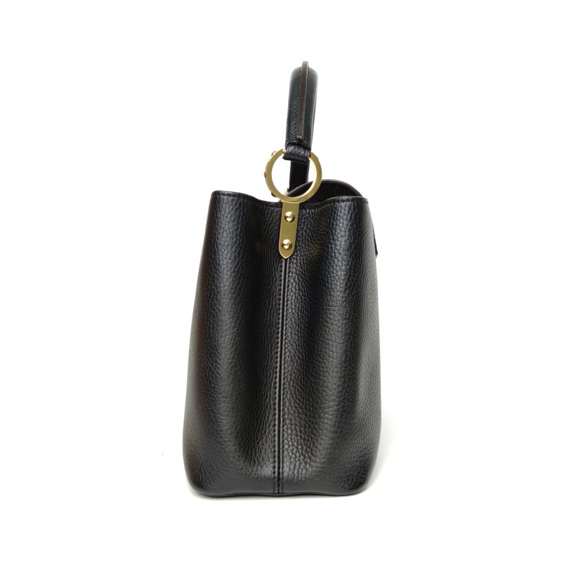 LOUIS VUITTON Capucines小號31.5黑色牛皮金扣2017肩背包-1