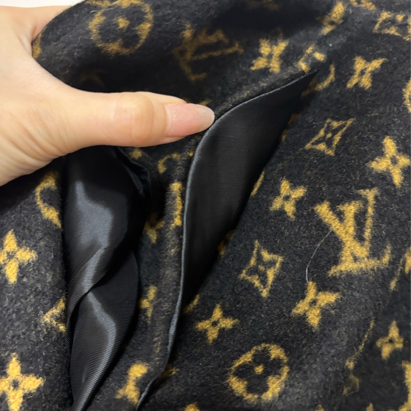 ⚠️保留中LV Louis Vuitton Monogram 羊毛大衣外套 皮草領邊 原價3折出售-5
