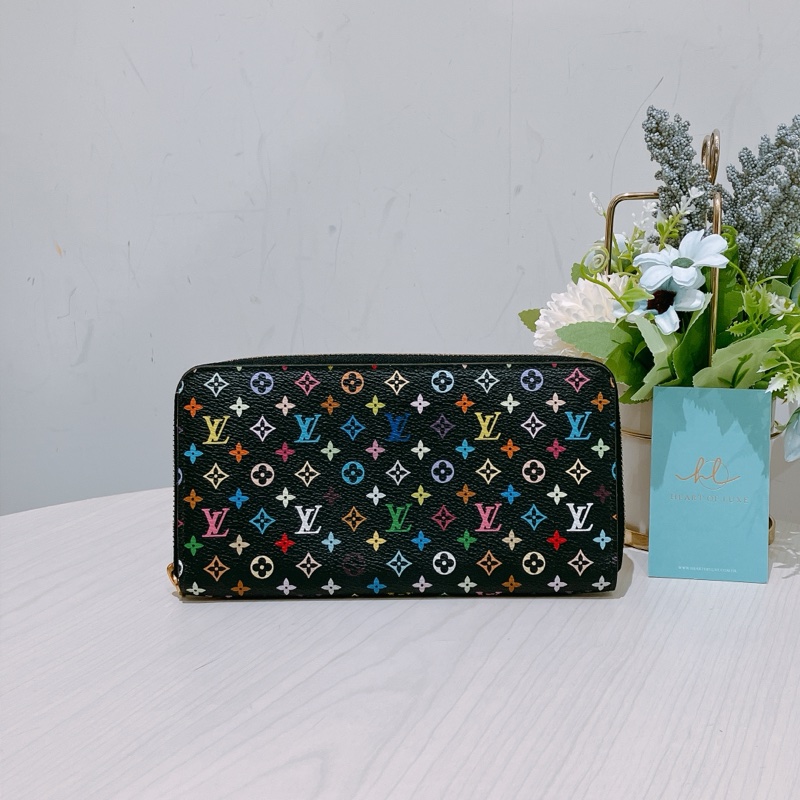 Louis Vuitton 路易威登彩色迷你花紋拉鍊長銀包M93754 Portefeuille Insolite Wallet Monogram Multicolor X GHW-0