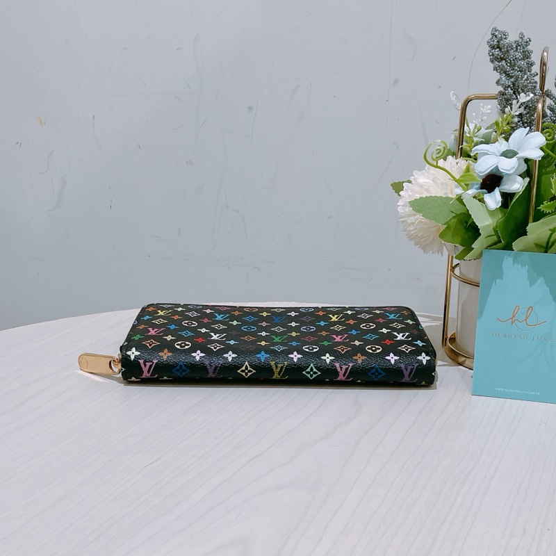 Louis Vuitton 路易威登彩色迷你花紋拉鍊長銀包M93754 Portefeuille Insolite Wallet Monogram Multicolor X GHW-24